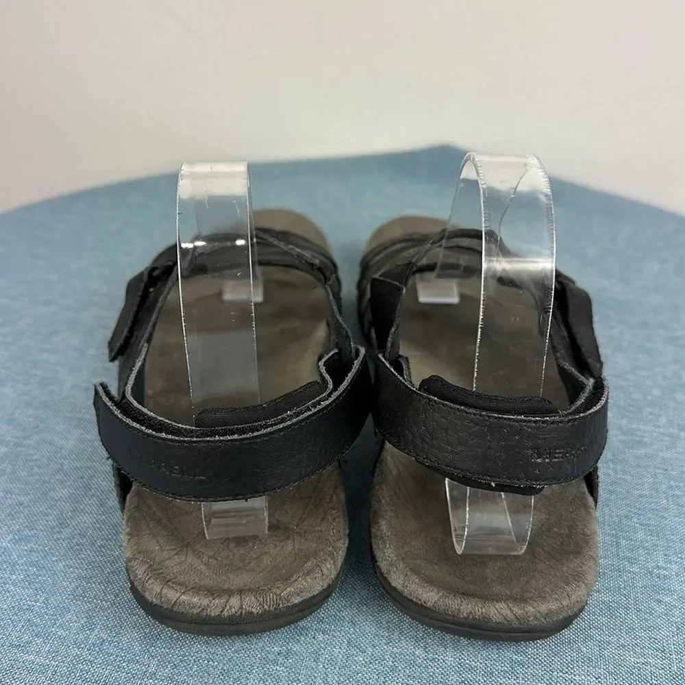 Merrell Sandspur Rose Convertible Sandals Genuine Leather Black Size 9